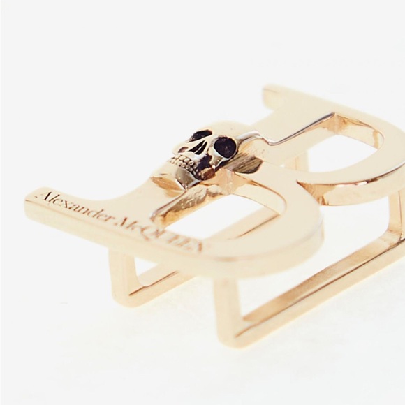 Alexander McQueen Shoes | Mens|Womens Alphabet Sneaker Charm Pale Gold LETTER B - Picture 2 of 4